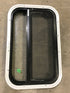 Used Black Radius Opening Window : 23 1/4" W X 14 1/2" H X 2" D - Young Farts RV Parts