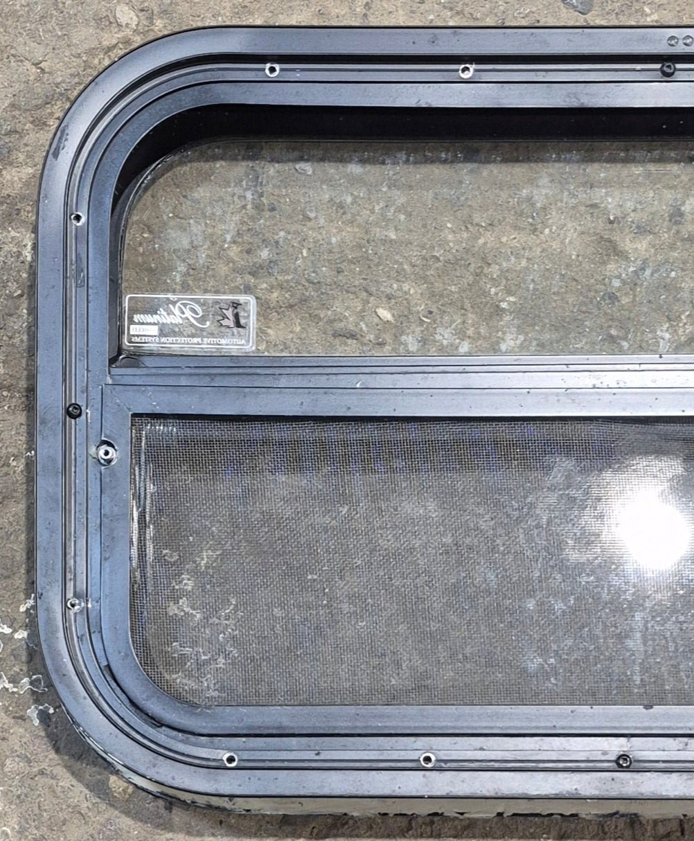 Used Black Radius Opening Window : 23 1/4