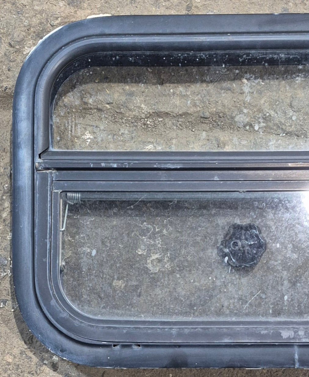 Used Black Radius Opening Window : 23 1/4