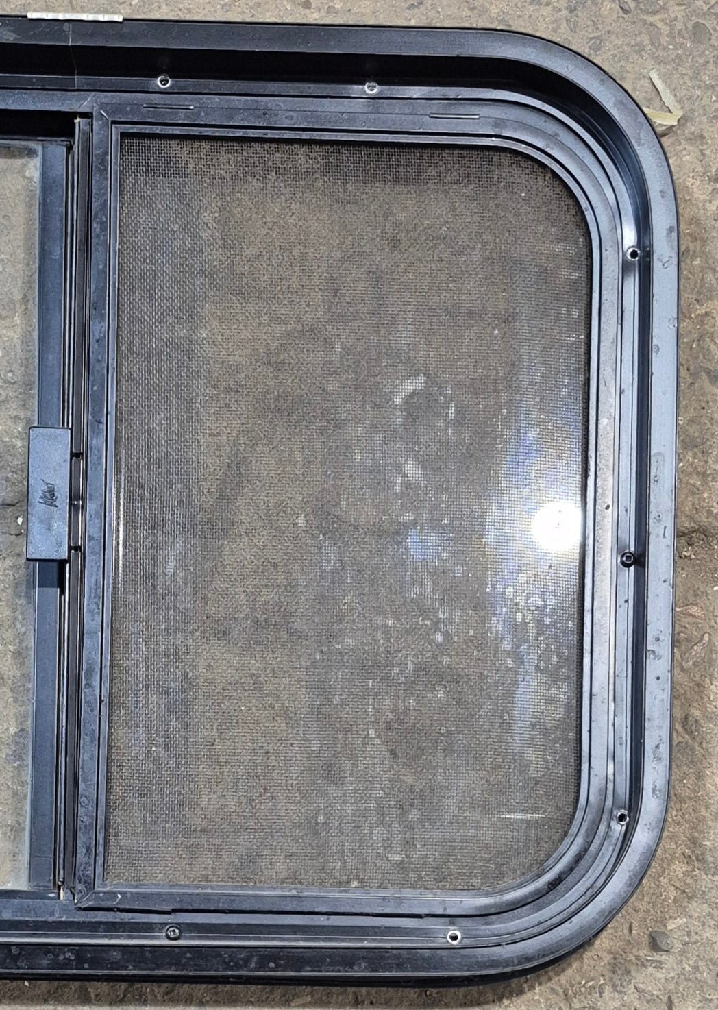 Used Black Radius Opening Window : 23 1/4