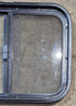 Used Black Radius Opening Window : 23 1/4" W x 17 1/4" H x 1 3/4" - Young Farts RV Parts