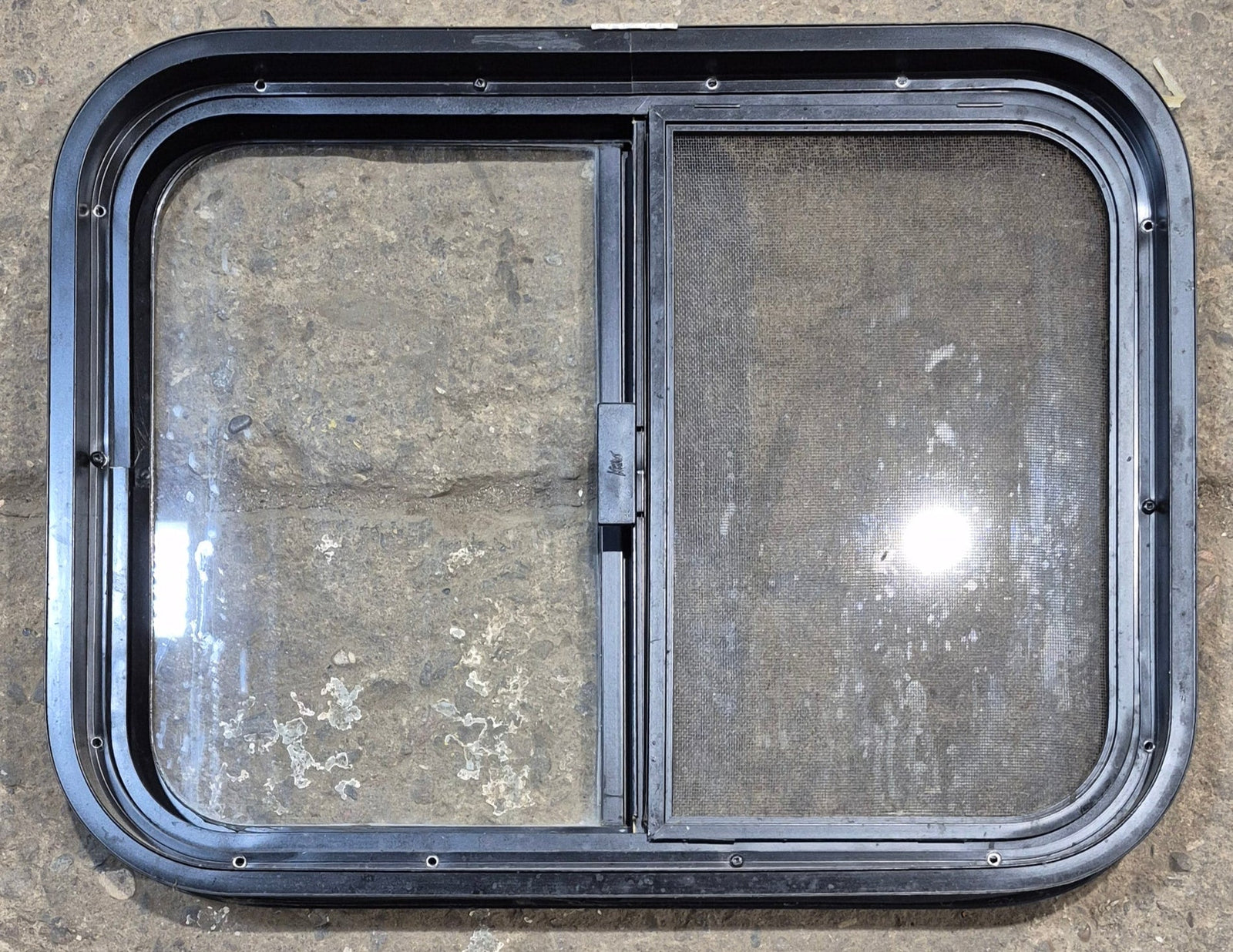 Used Black Radius Opening Window : 23 1/4