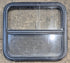 Used Black Radius Opening Window : 23 1/4" W x 21 1/4" H x 1 1/2" - Young Farts RV Parts