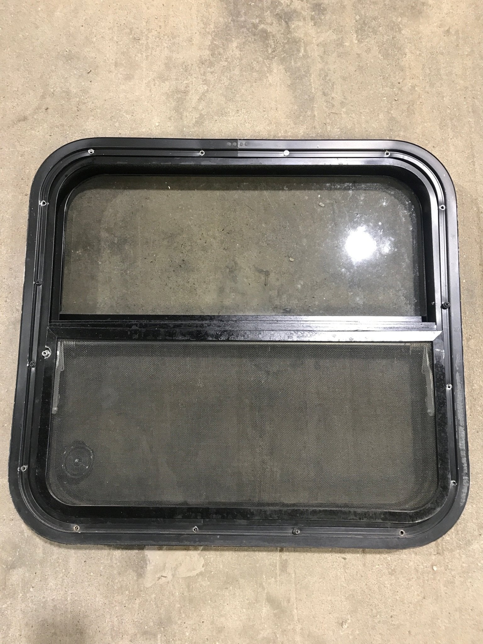 Used Black Radius Opening Window : 23 1/4