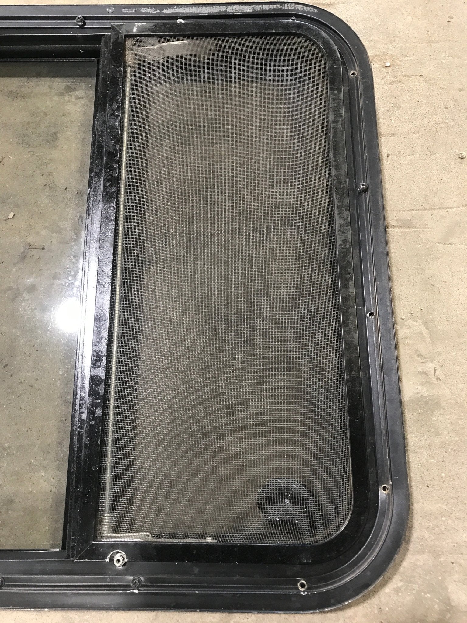 Used Black Radius Opening Window : 23 1/4