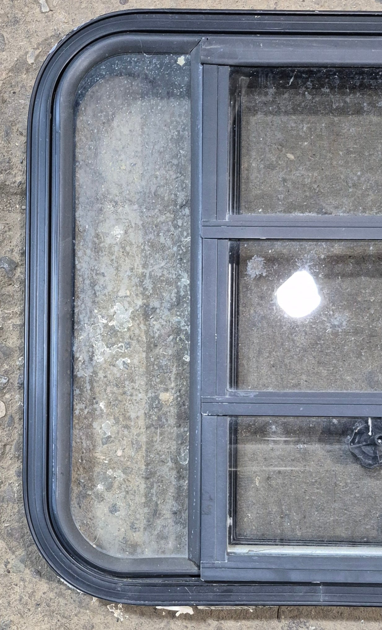 Used Black Radius Opening Window : 23 1/4