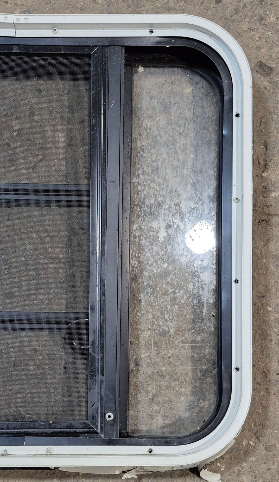 Used Black Radius Opening Window : 23 1/4