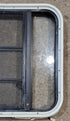 Used Black Radius Opening Window : 23 1/4" W x 21 3/4" H x 1 7/8" - Young Farts RV Parts