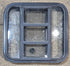 Used Black Radius Opening Window : 23 1/4" W x 21 3/4" H x 1 7/8" - Young Farts RV Parts