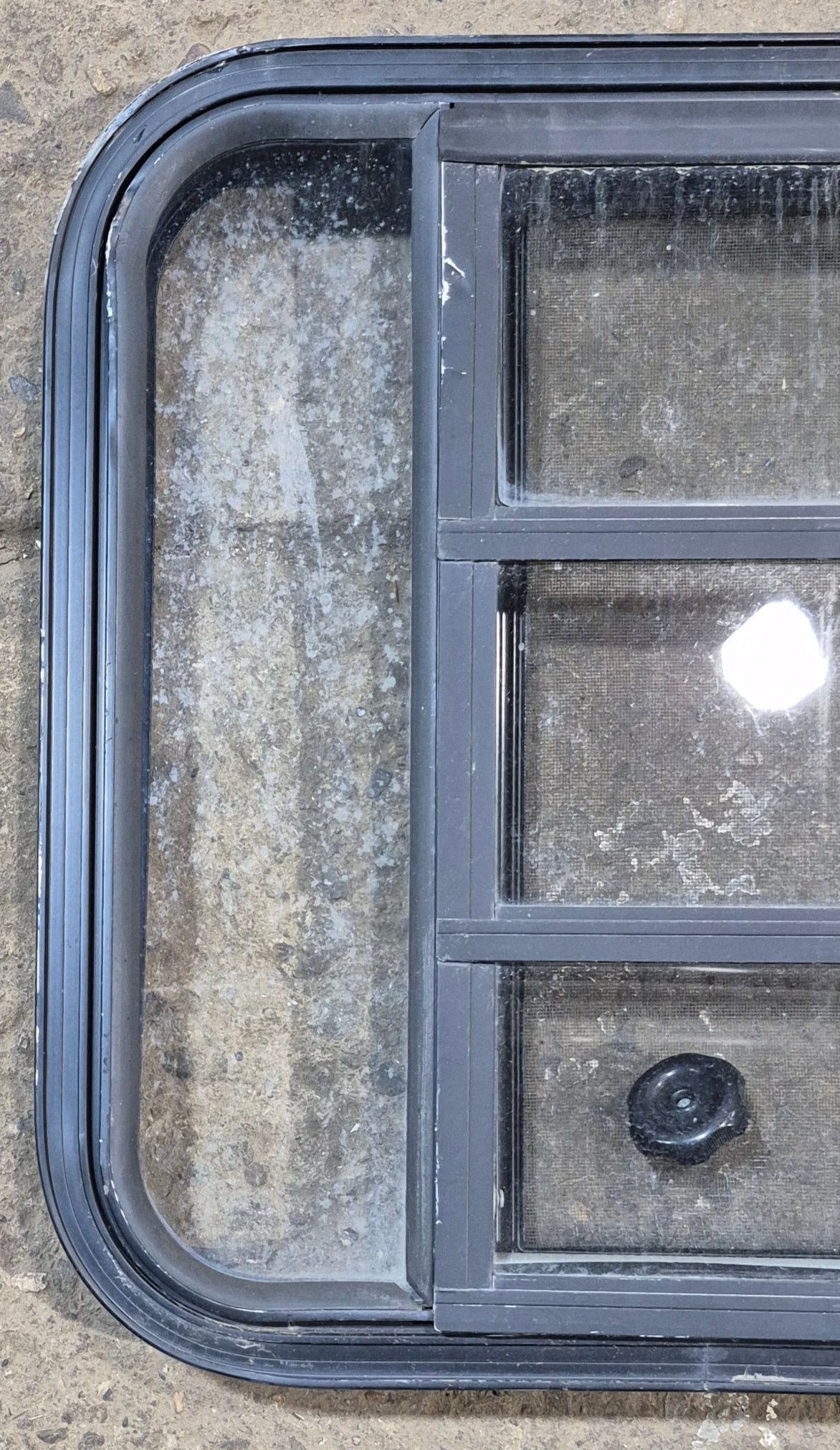 Used Black Radius Opening Window : 23 1/4