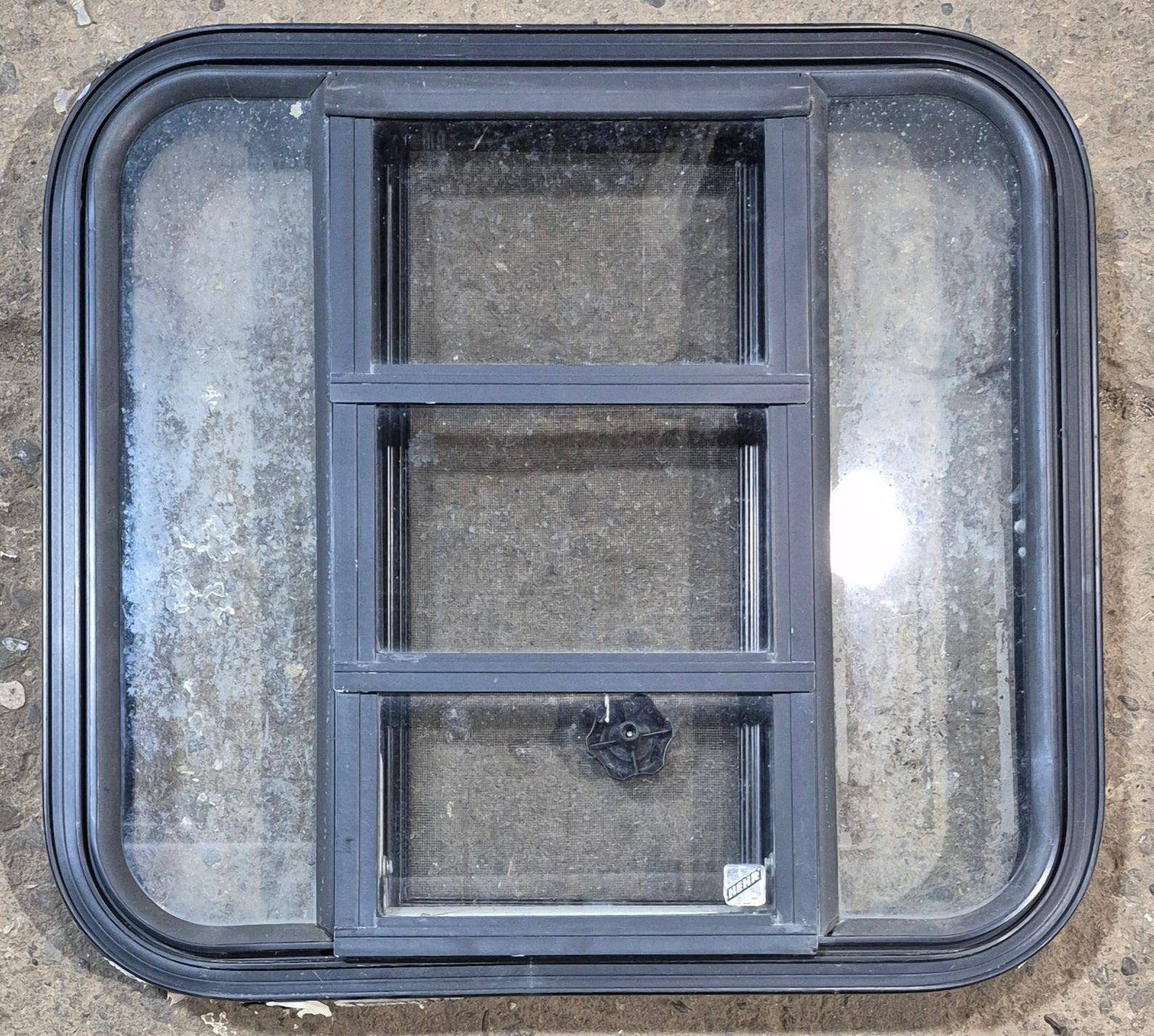 Used Black Radius Opening Window : 23 1/4
