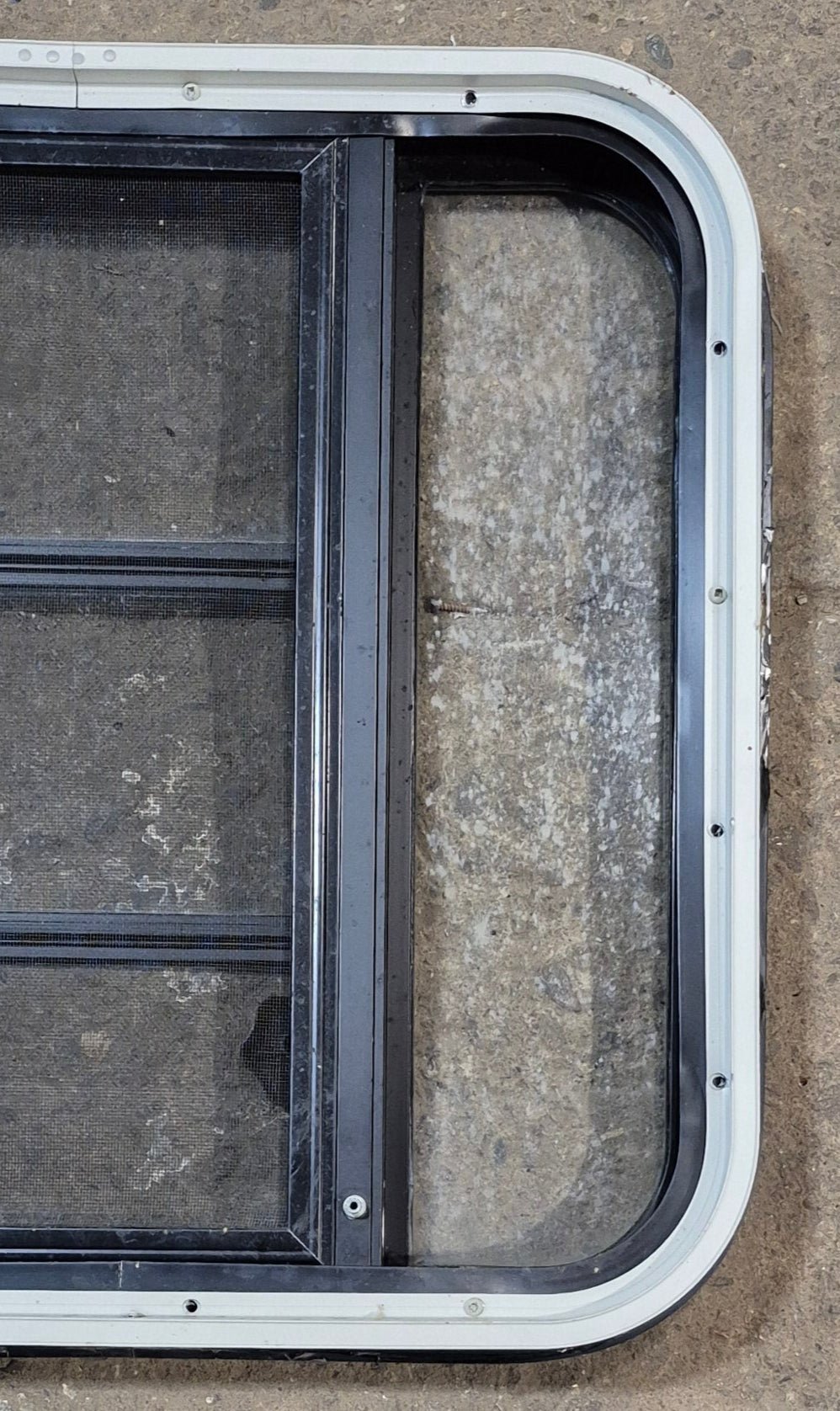 Used Black Radius Opening Window : 23 1/4