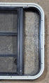 Used Black Radius Opening Window : 23 1/4" W x 21 3/4" H x 1 7/8" - Young Farts RV Parts