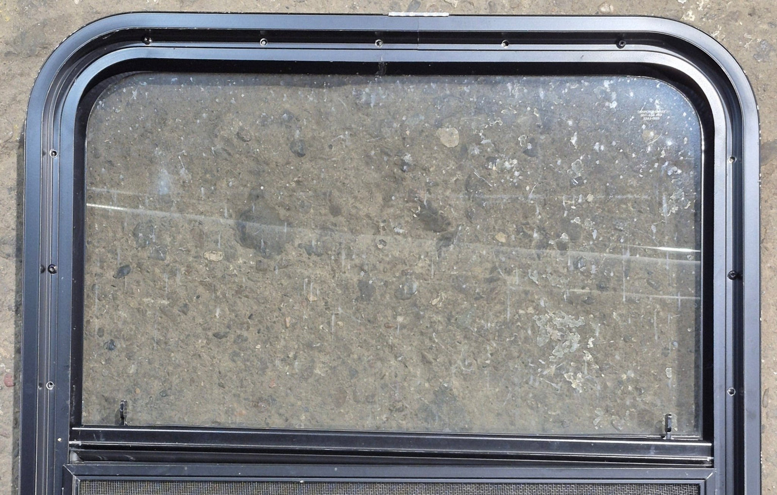 Used Black Radius Opening Window : 23 1/4