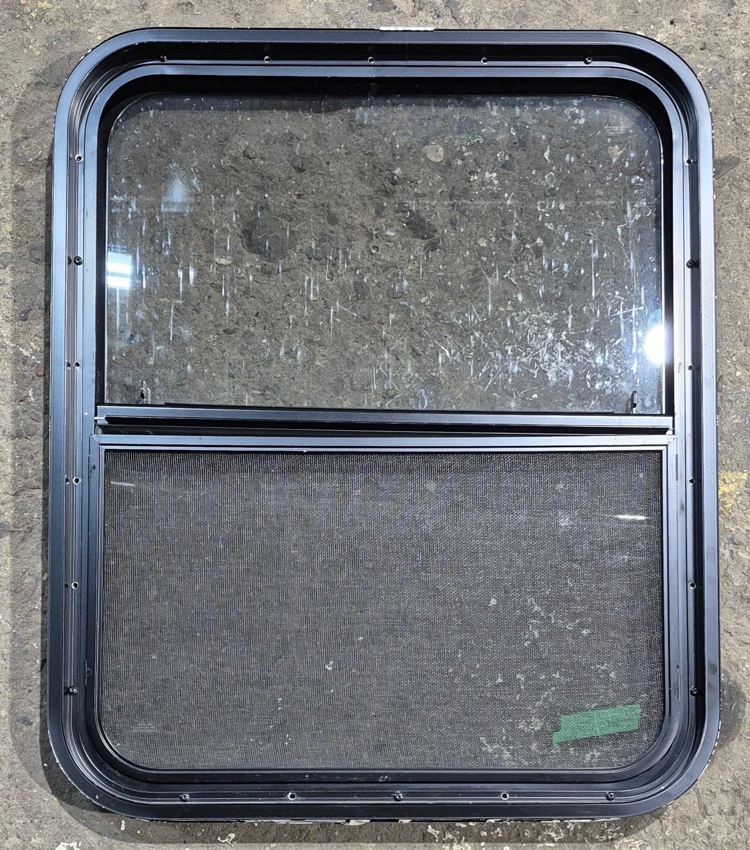 Used Black Radius Opening Window : 23 1/4