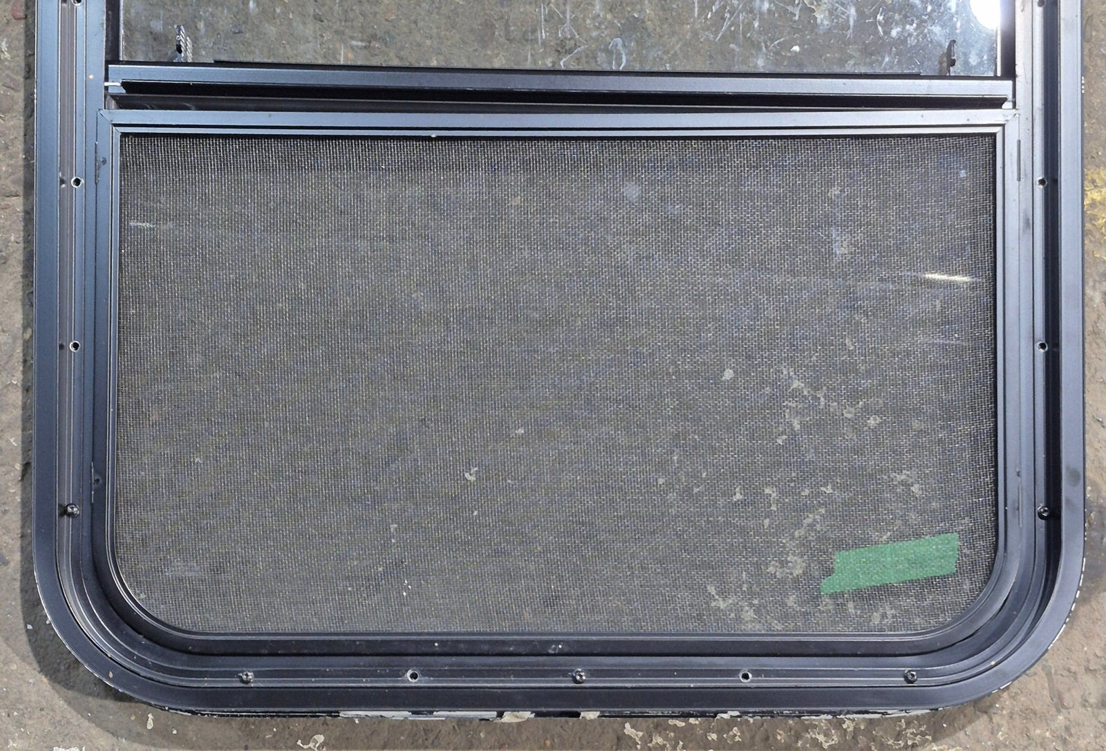 Used Black Radius Opening Window : 23 1/4