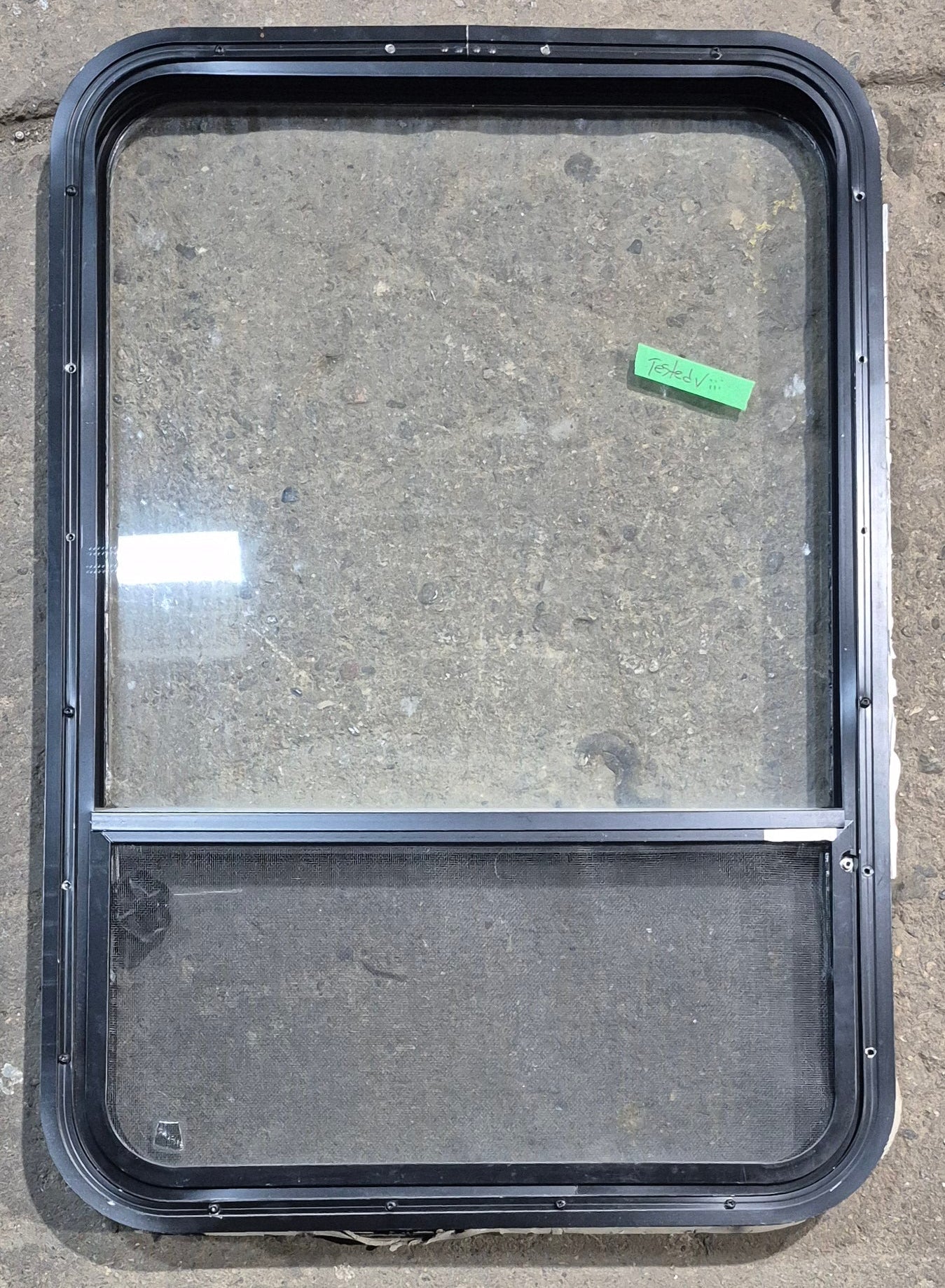 Used Black Radius Opening Window : 23 1/4