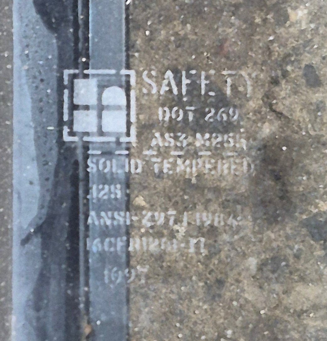 Used Black Radius Opening Window : 23 3/4