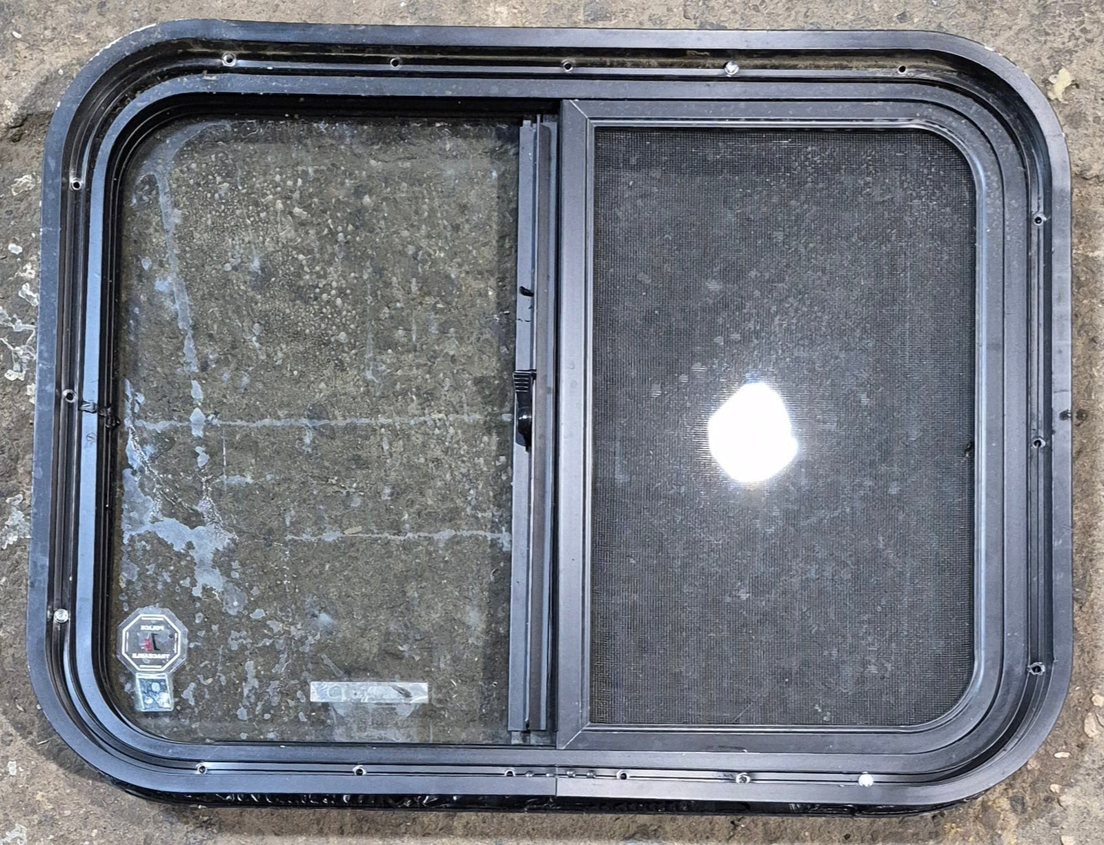 Used Black Radius Opening Window : 23 3/4