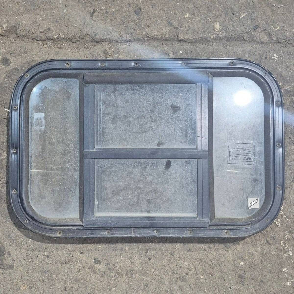 Used Black Radius Opening Window : 23 3/4
