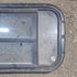 Used Black Radius Opening Window : 23 3/4" X 15" X 1 1/2 - Young Farts RV Parts