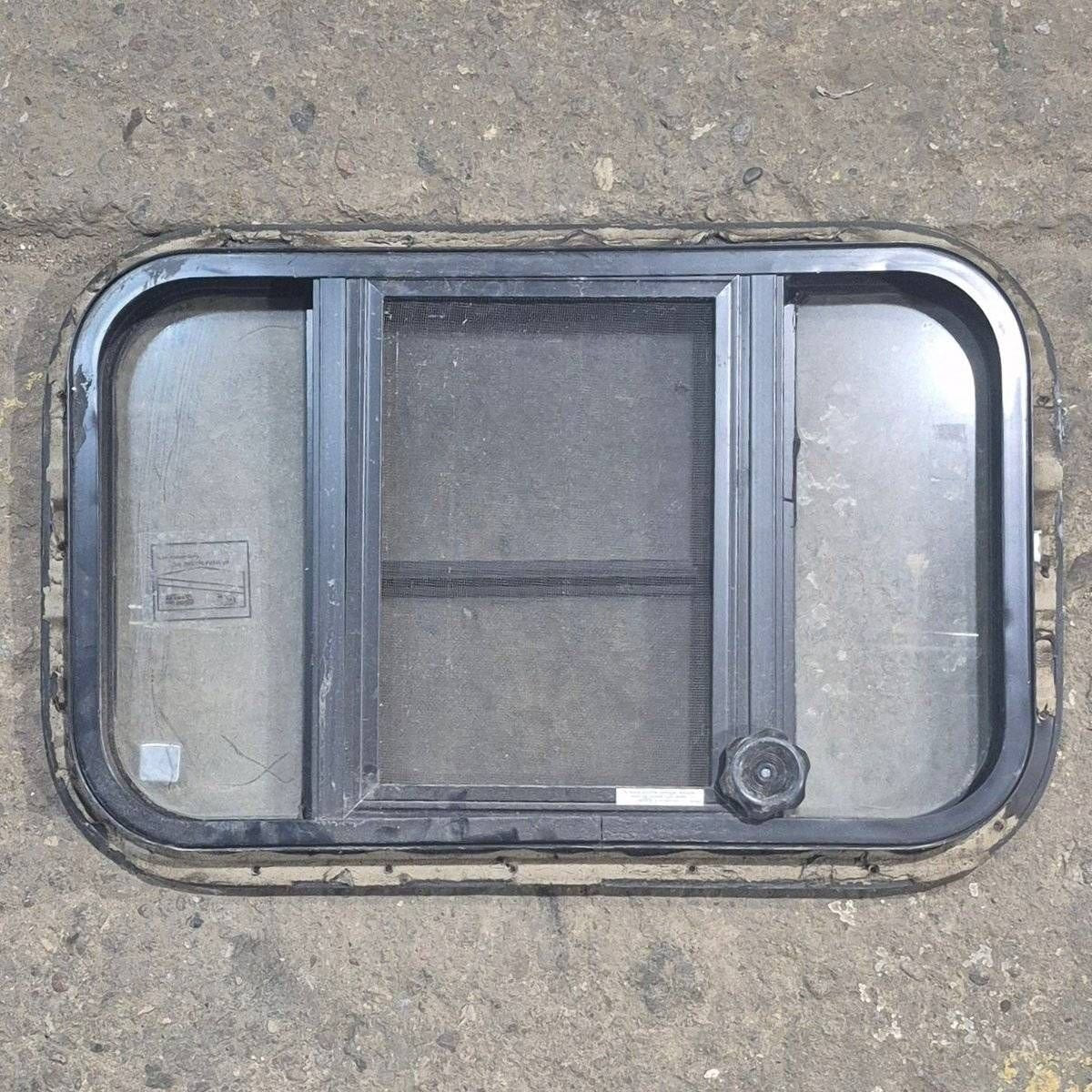 Used Black Radius Opening Window : 23 3/4
