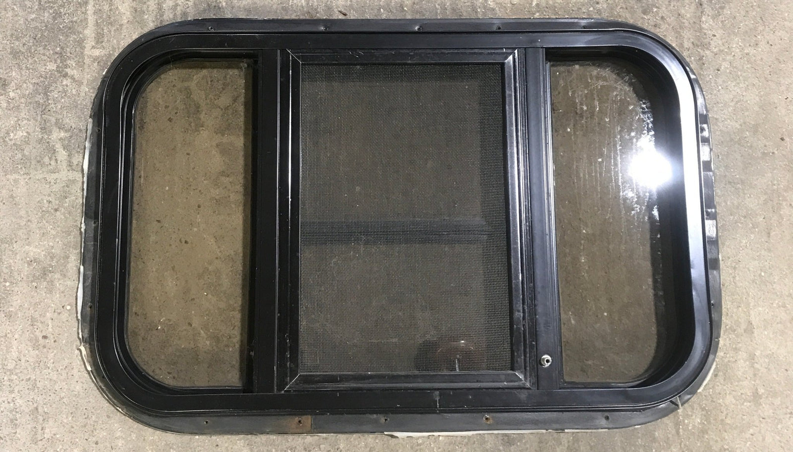 Used Black Radius Opening Window : 24 1/2