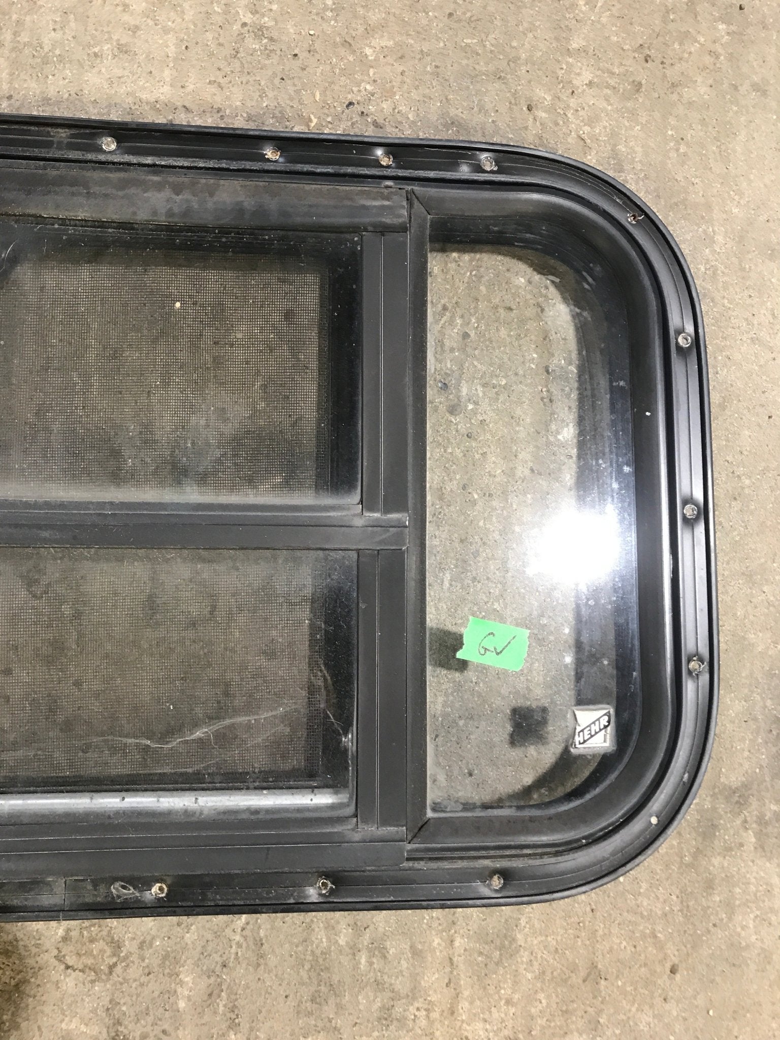 Used Black Radius Opening Window : 24 1/2