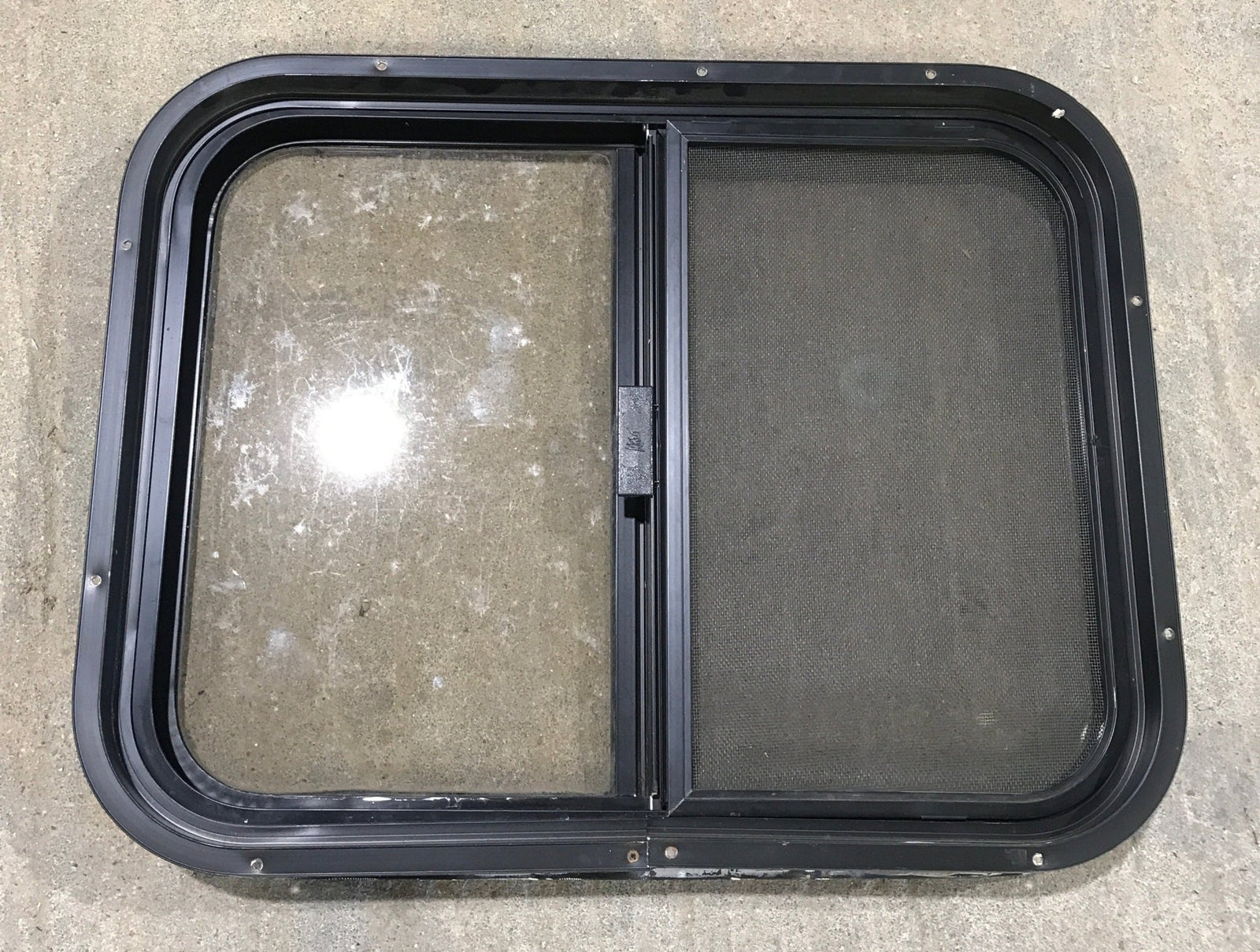Used Black Radius Opening Window : 24 1/2