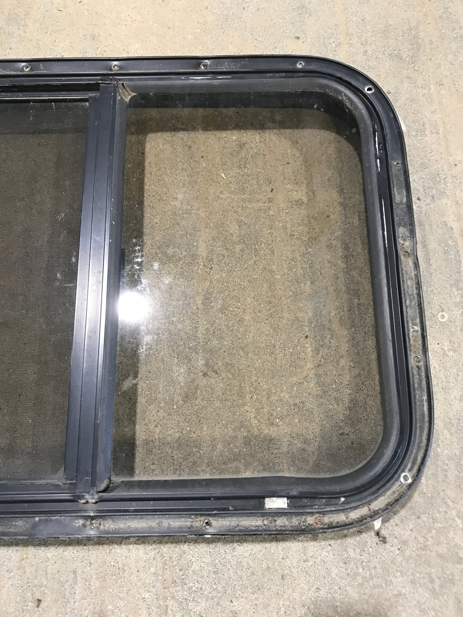 Used Black Radius Opening Window : 24 1/2