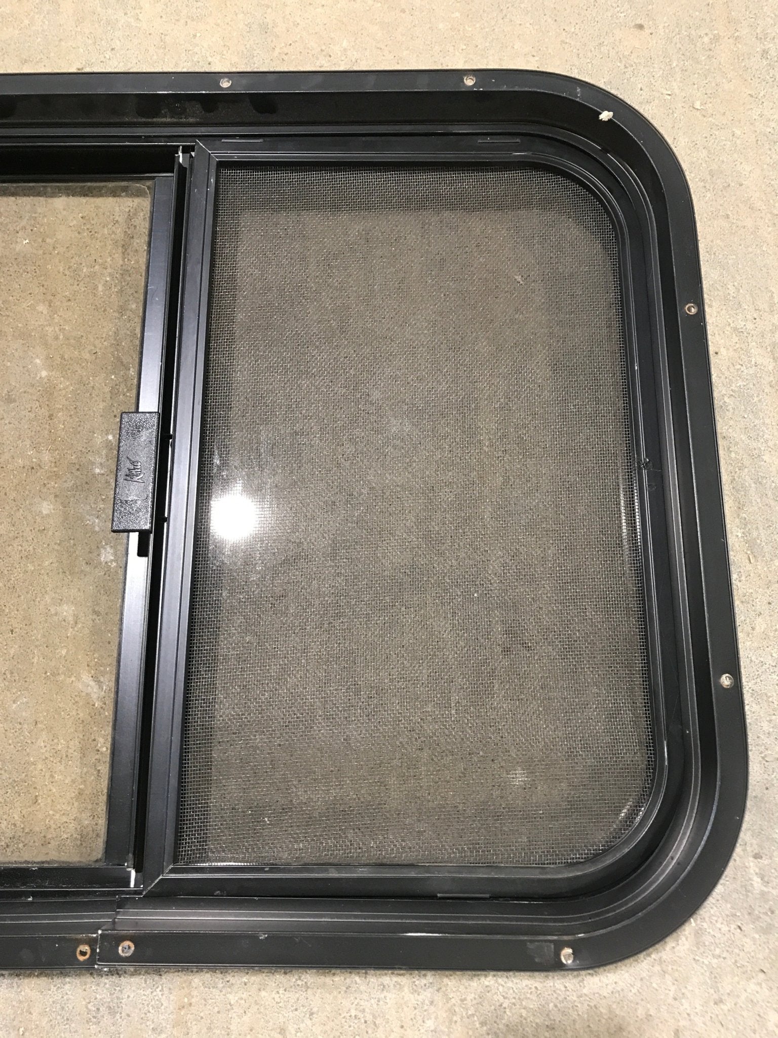Used Black Radius Opening Window : 24 1/2