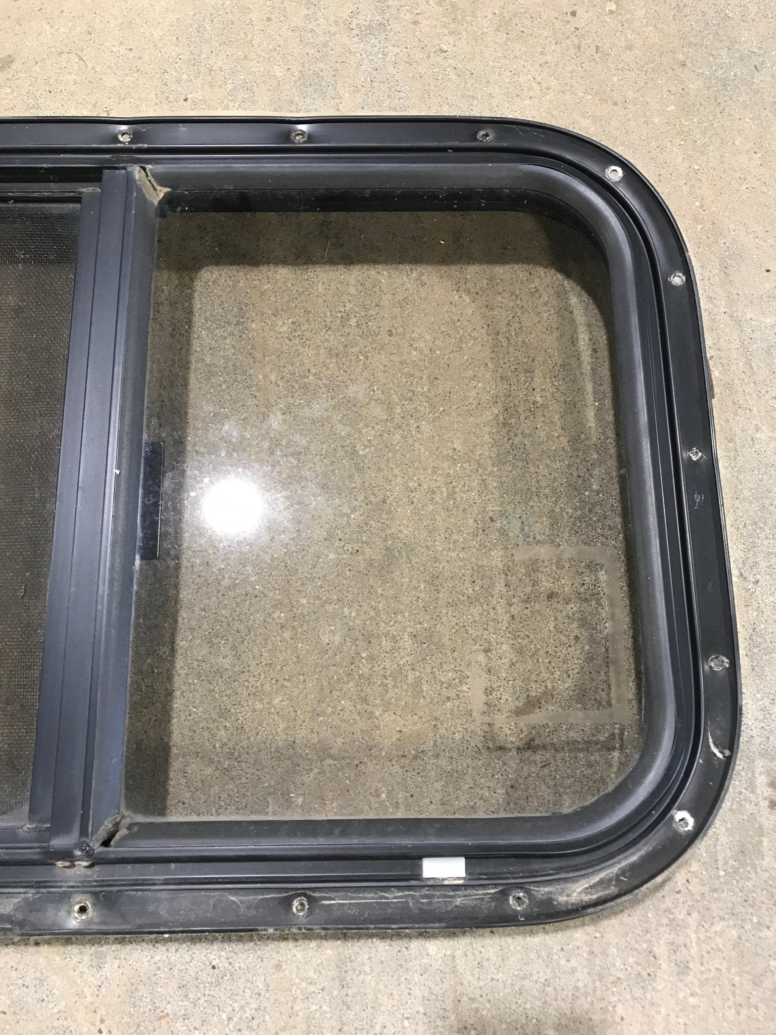 Used Black Radius Opening Window : 24 1/2