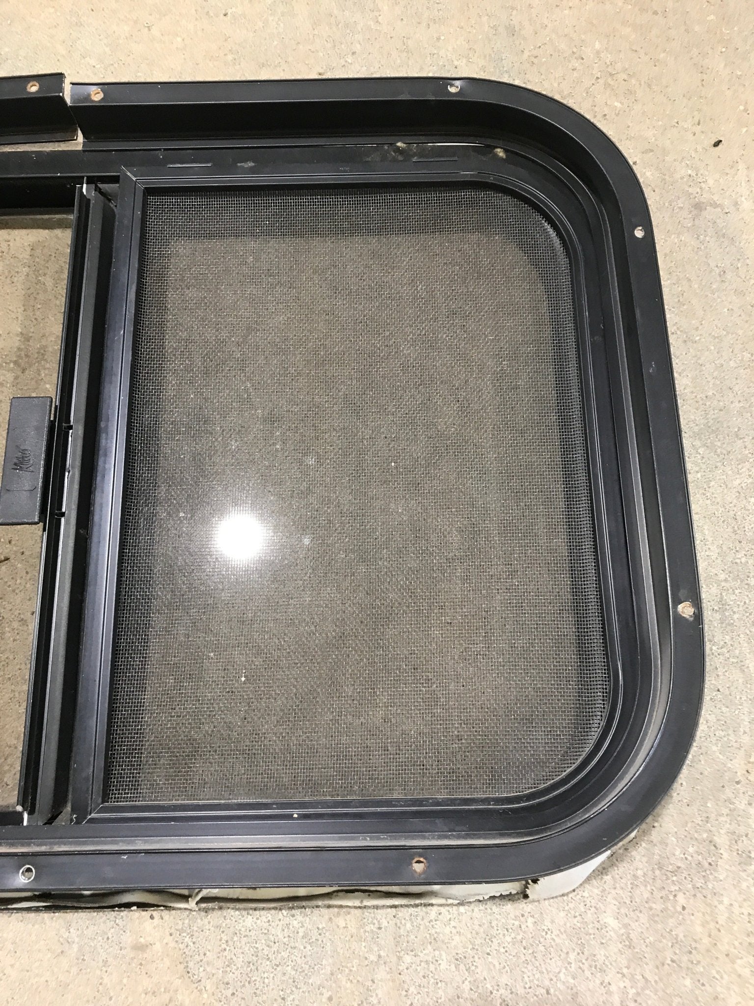 Used Black Radius Opening Window : 24 1/2