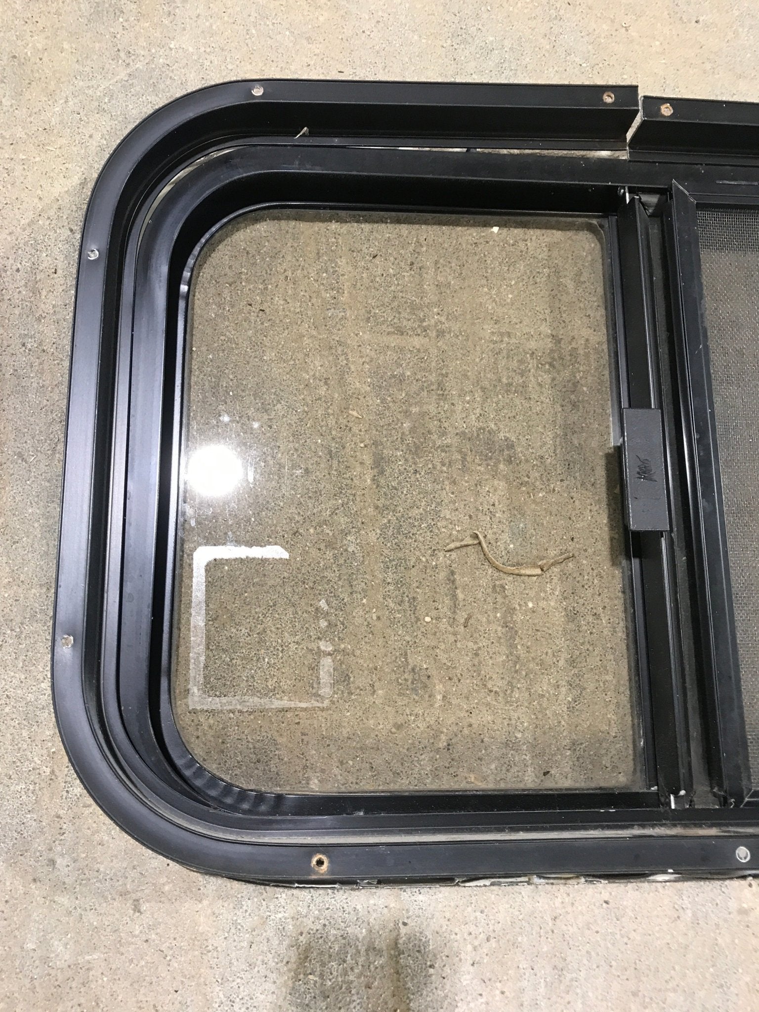 Used Black Radius Opening Window : 24 1/2