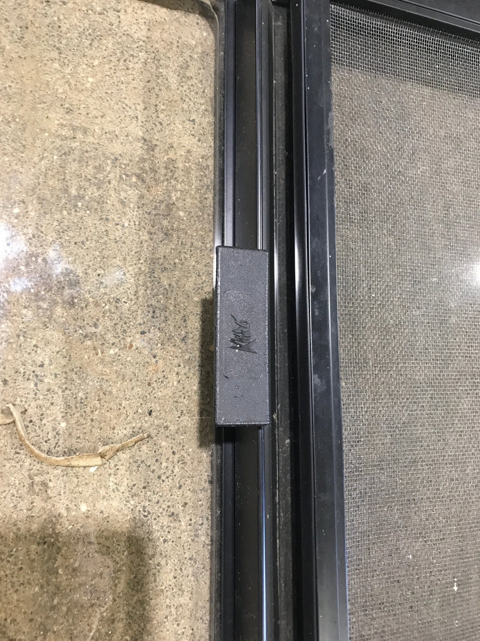 Used Black Radius Opening Window : 24 1/2