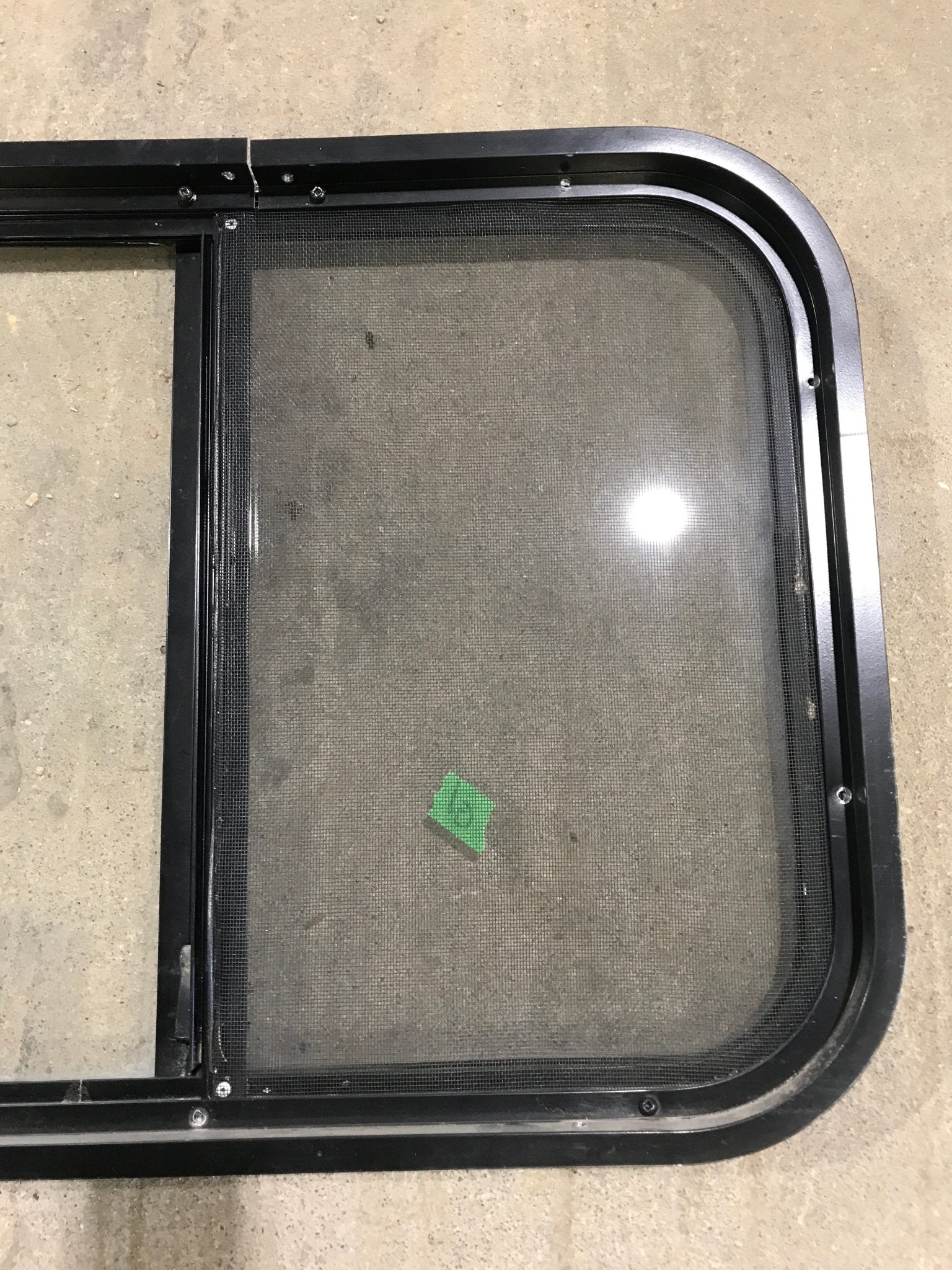 Used Black Radius Opening Window : 24 1/4