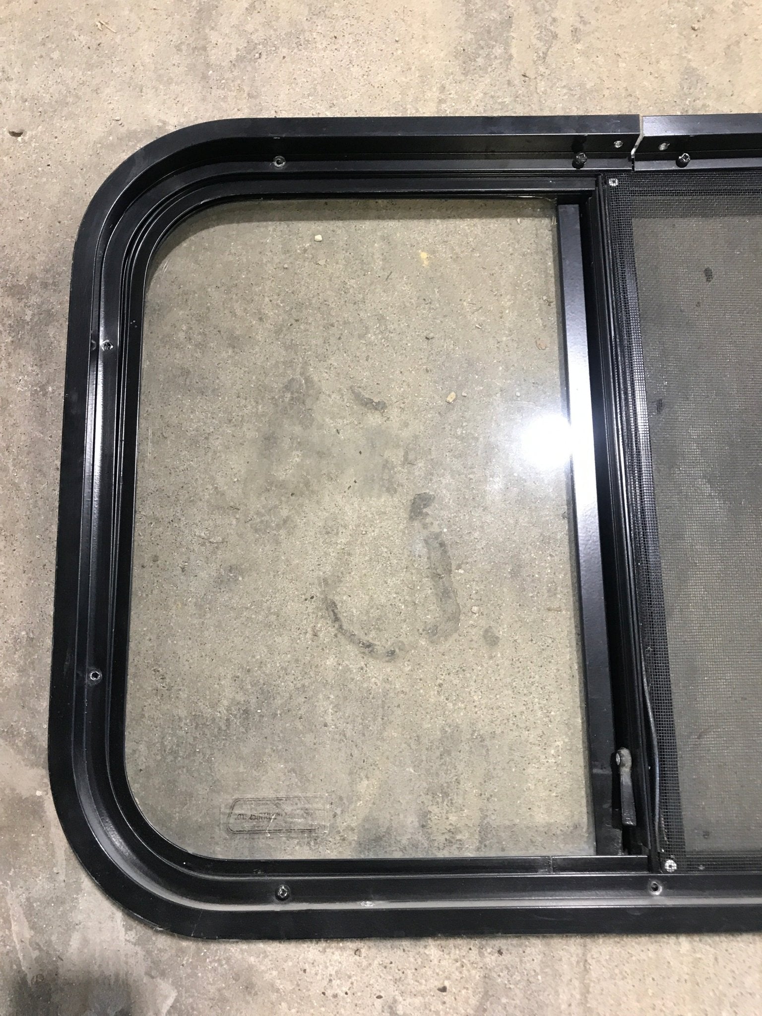 Used Black Radius Opening Window : 24 1/4