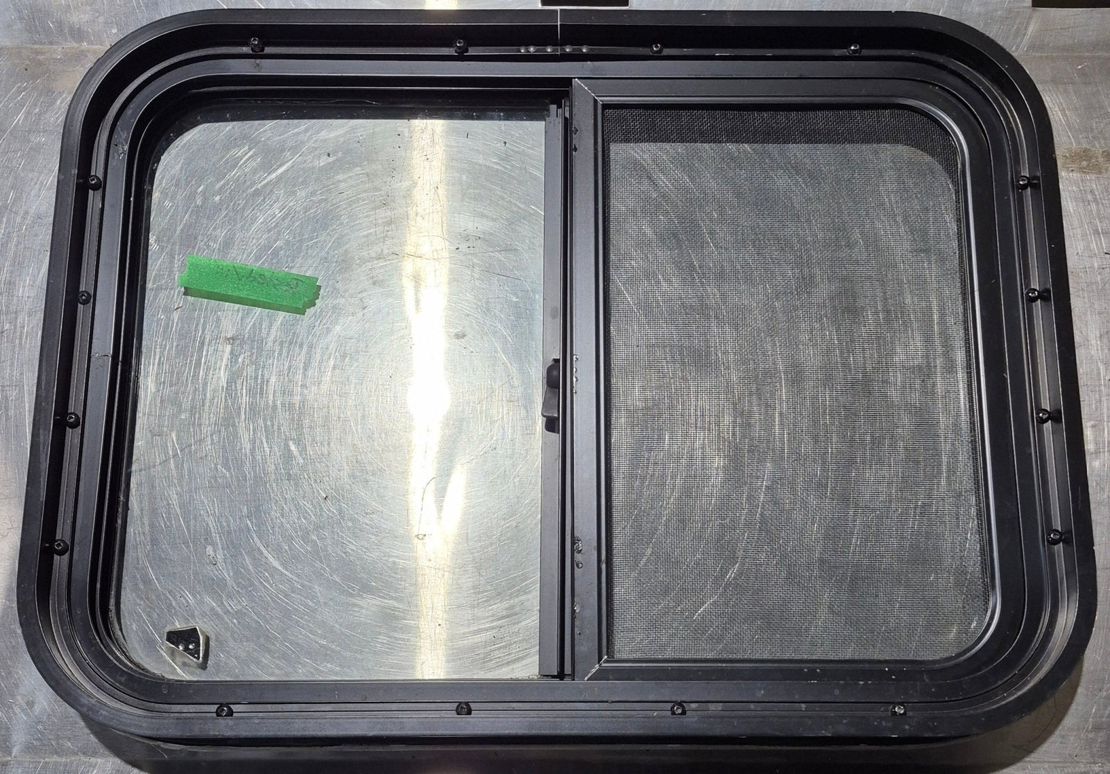 Used Black Radius Opening Window : 24 1/4