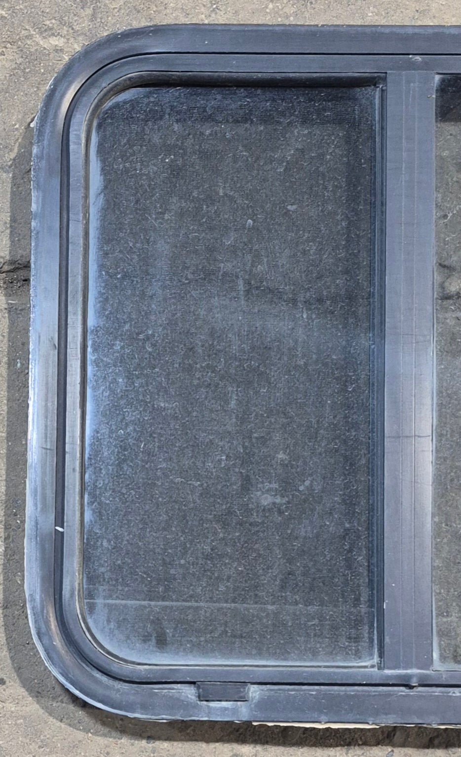 Used Black Radius Opening Window : 24 1/4