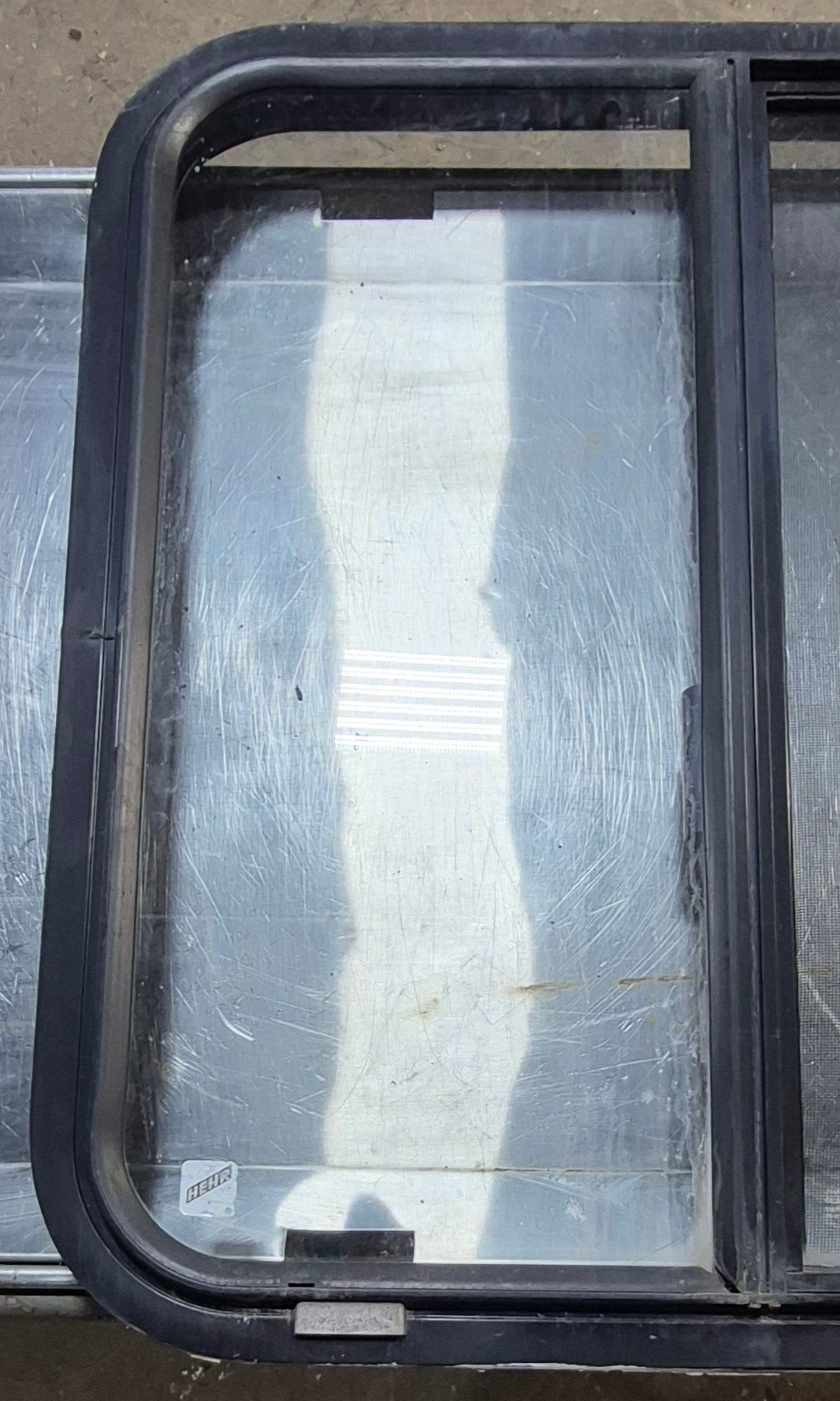 Used Black Radius Opening Window : 24 1/4