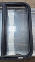 Used Black Radius Opening Window : 24 1/4" W x 25 3/4" H x 1 3/4" - Young Farts RV Parts