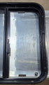Used Black Radius Opening Window : 24 1/4" W x 25 3/4" H x 1 3/4" - Young Farts RV Parts