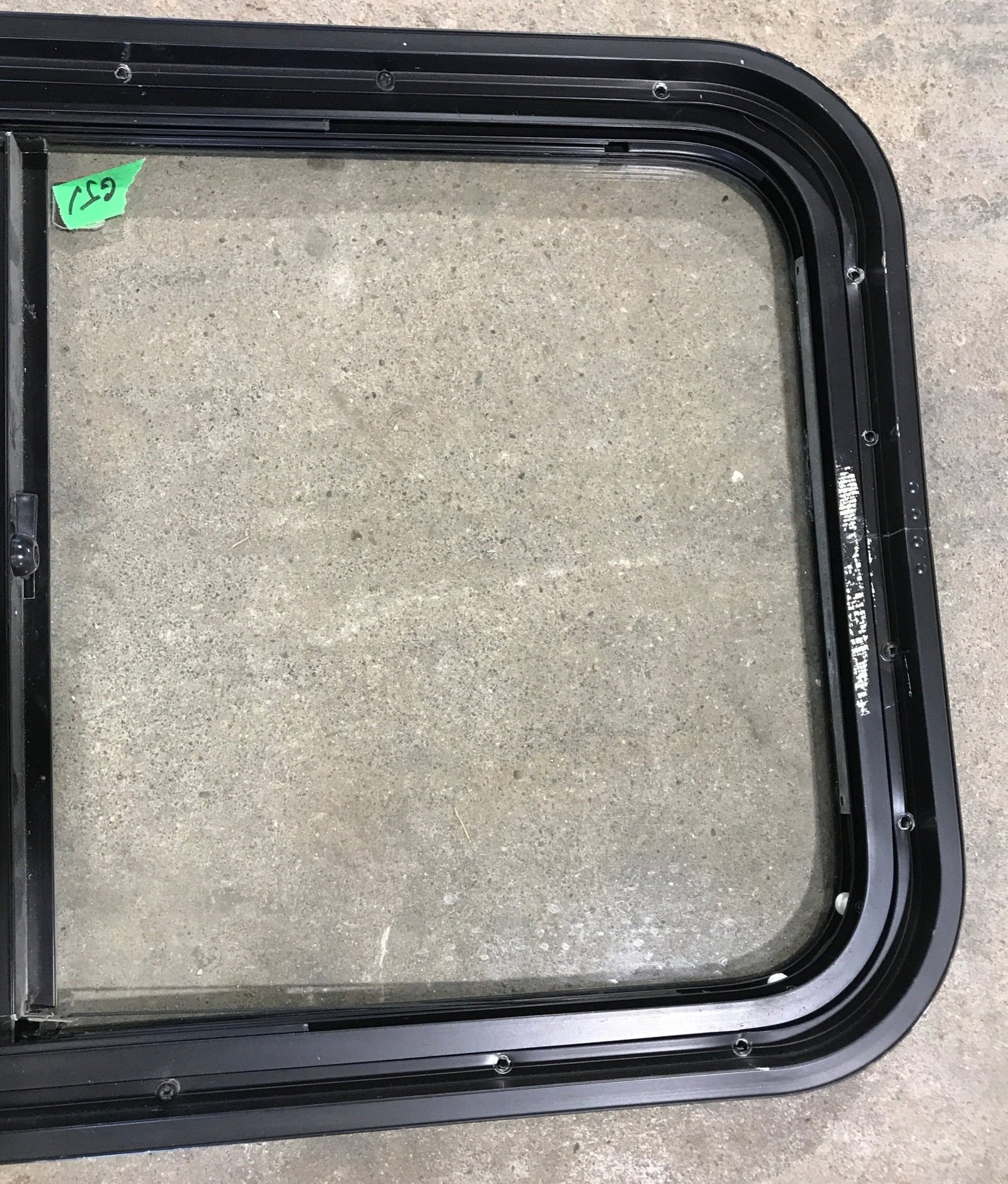 Used Black Radius Opening Window : 27 3/4