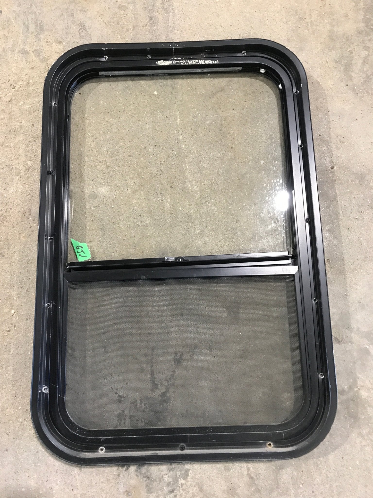 Used Black Radius Opening Window : 27 3/4