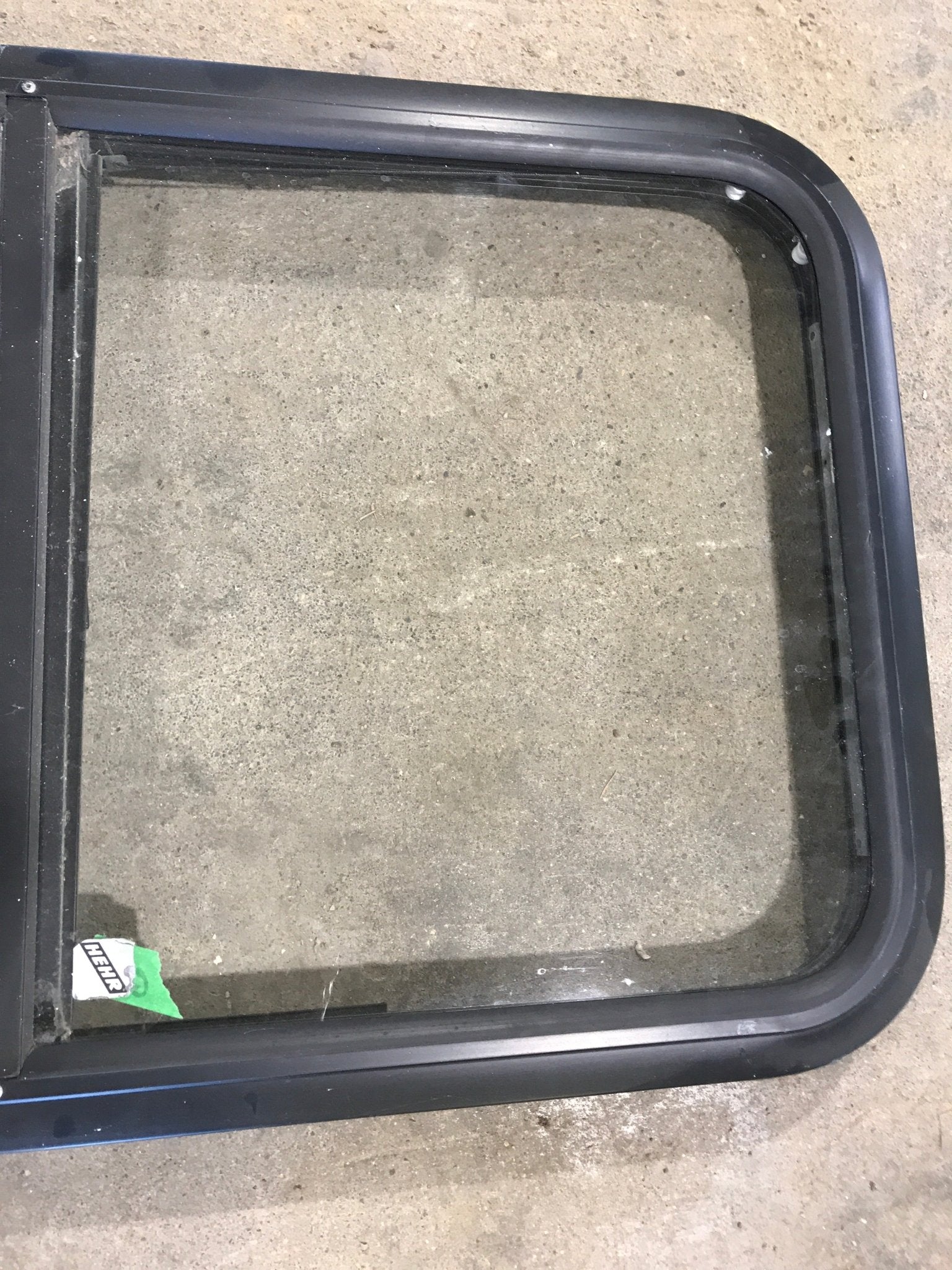 Used Black Radius Opening Window : 27 3/4