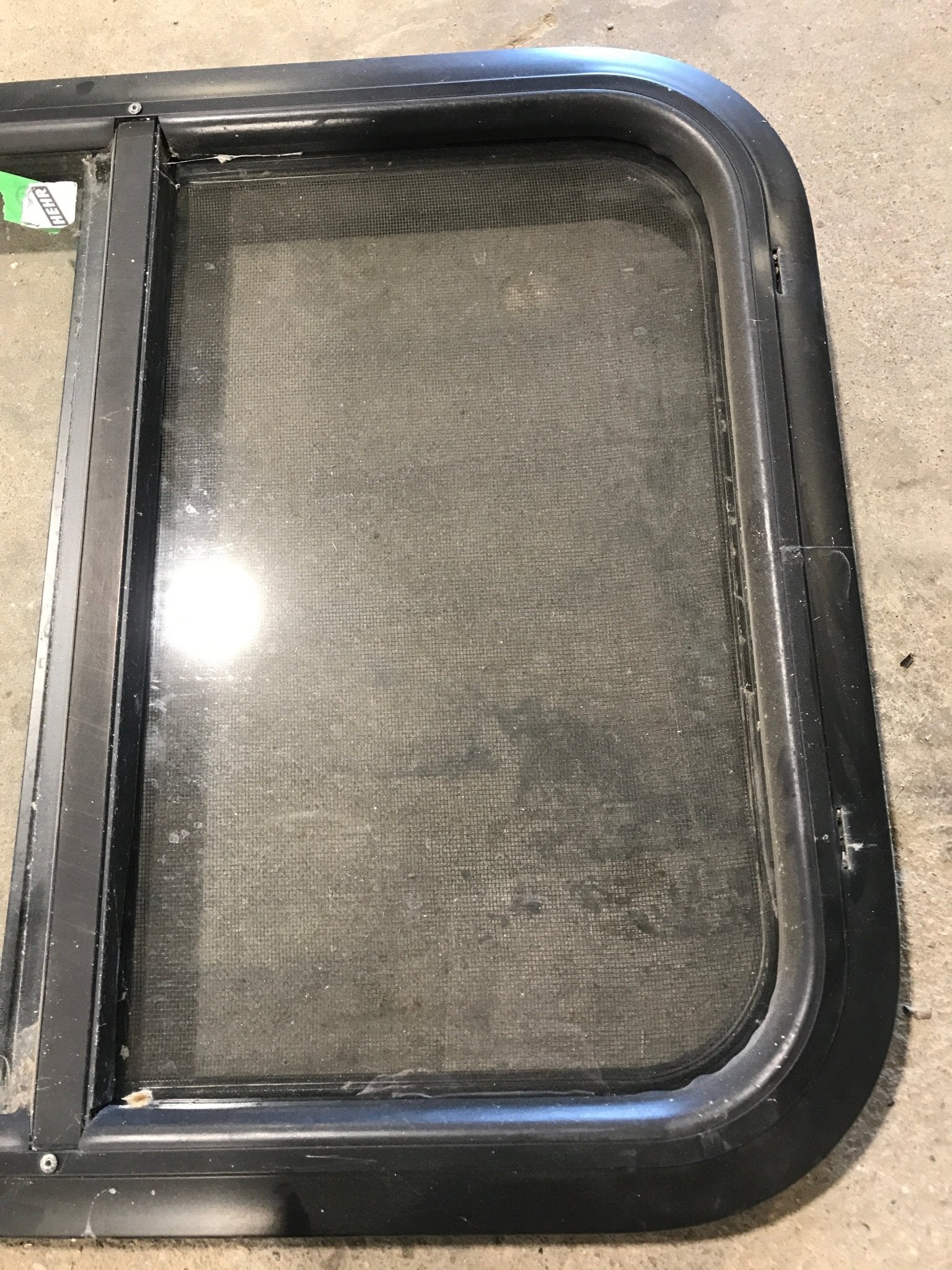 Used Black Radius Opening Window : 27 3/4