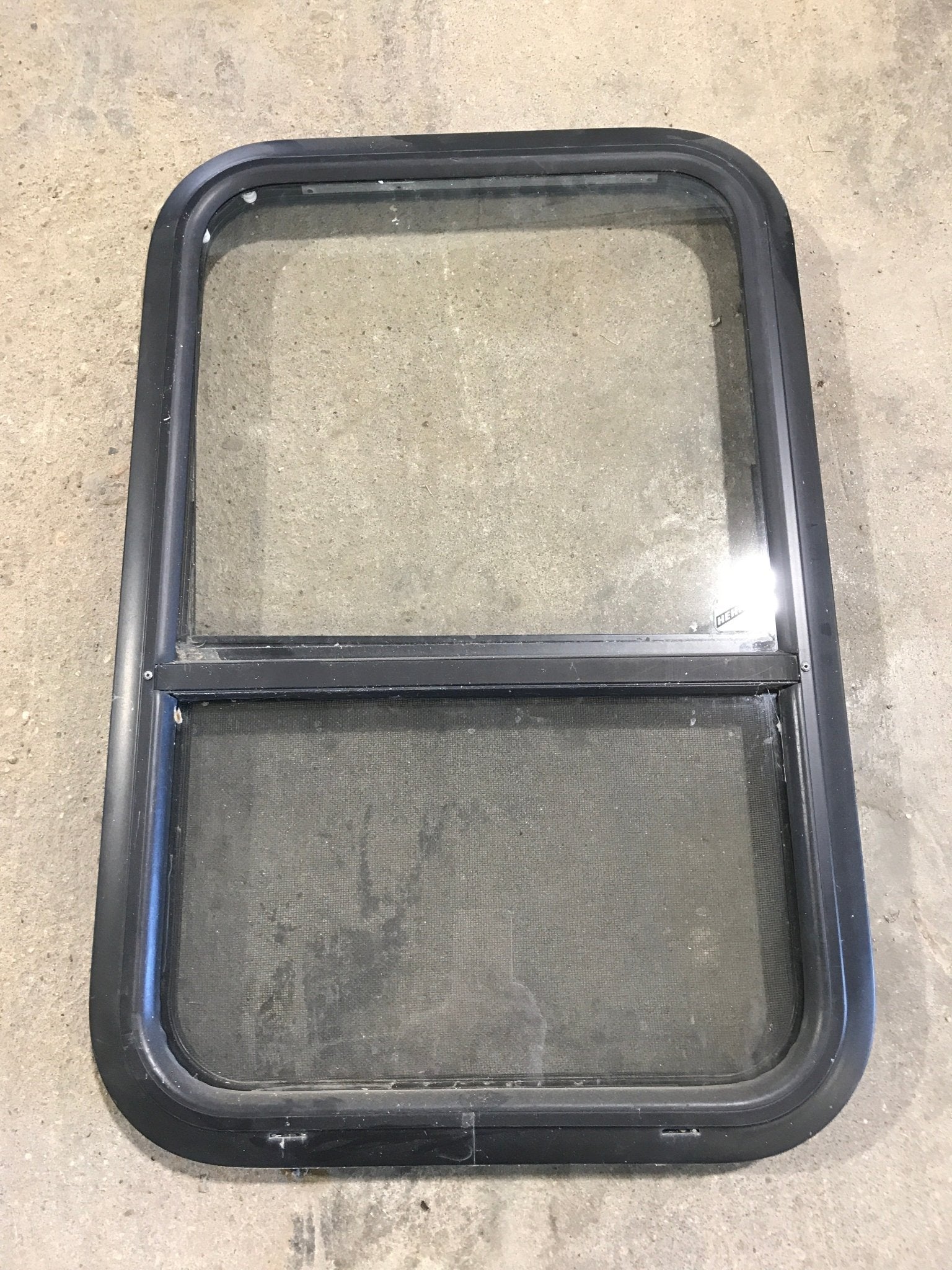 Used Black Radius Opening Window : 27 3/4