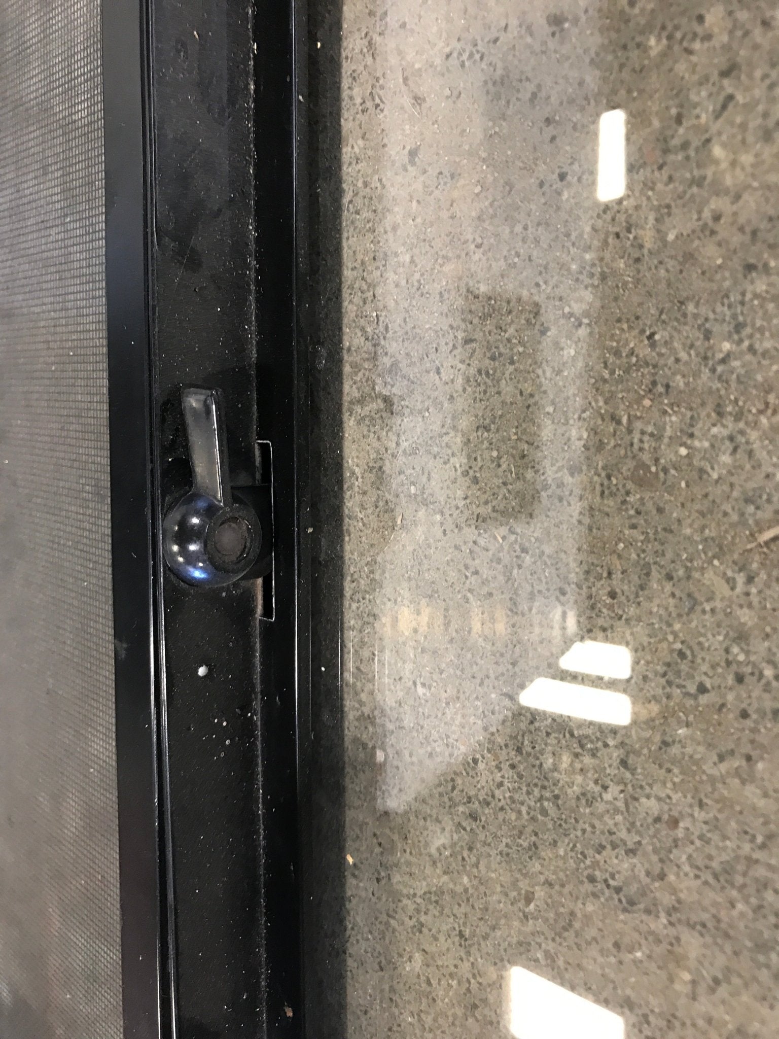 Used Black Radius Opening Window : 27 3/4