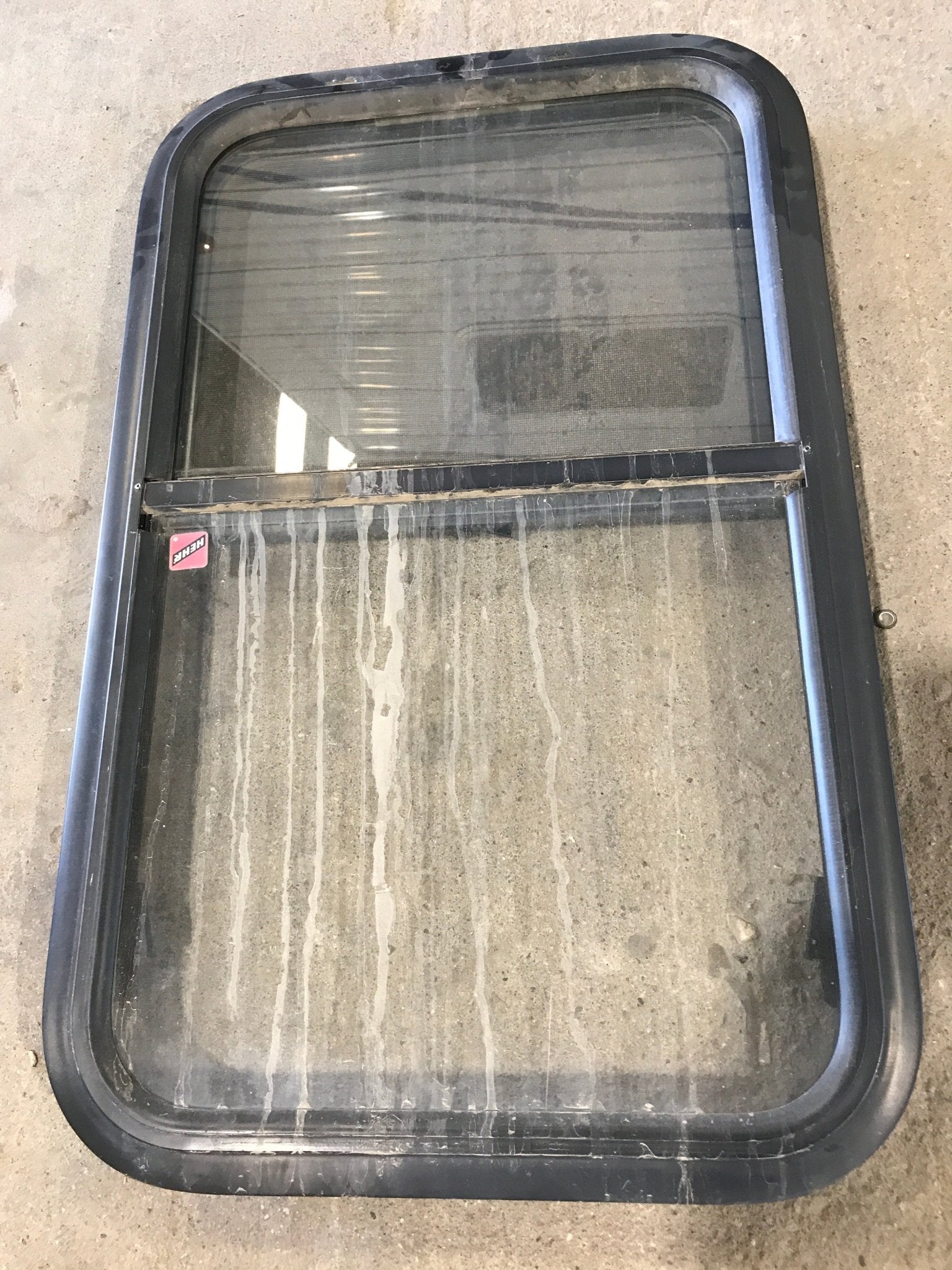 Used Black Radius Opening Window : 28 3/4