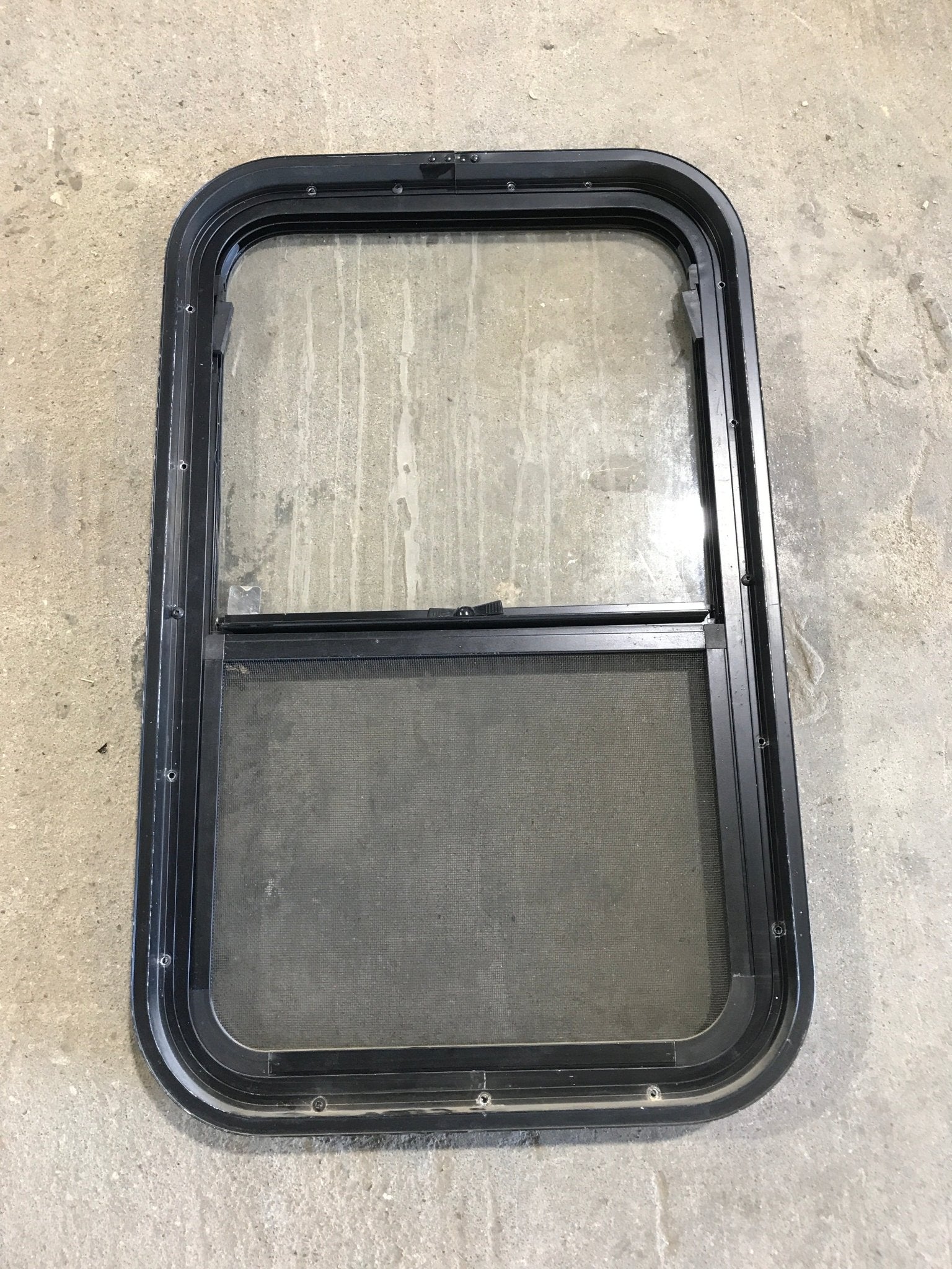 Used Black Radius Opening Window : 28 3/4
